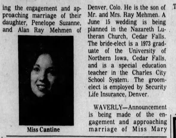 Clipping from The Courier